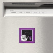 {TBA} 2"x2"甘い16紫色の発表磁石 マグネット (インサイチュ (食洗機))