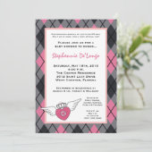 {TBA}5x7ガールパンクロックEMOベビーシャワー招待状 招待状 (スタンド正面)