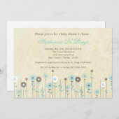 {TBA} 5x7春花赤ちゃんシャワー招待状 招待状 (正面/裏面)