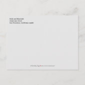 {TBA} Damask 2-Photo Red-Black-White日付を保存 案内ポストカード (裏面)