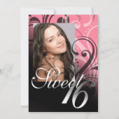 :::TBA:::Sweet 16誕生日パーティーの写真 招待状 (正面)