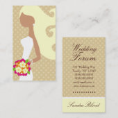 TBA WINNER-FASHIONの花嫁の交換可能な毛 名刺 (正面/裏面)