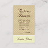 TBA WINNER-FASHIONの花嫁の交換可能な毛 名刺 (裏面)