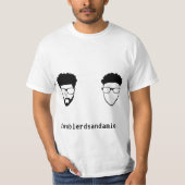 TBAAMは白いTを嘆きます Tシャツ (正面)