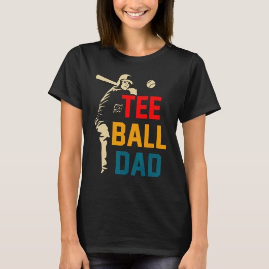 Tballパパティーボールパパボールダディースポーツ父のD Tシャツ (正面)