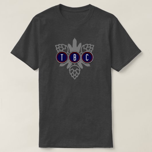 TBC Brewing Companyのロゴのワン・ショット色 Tシャツ (デザイン正面)