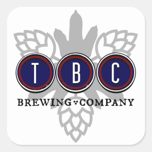 TBC Brewing CompanyロゴBC スクエアシール (正面)