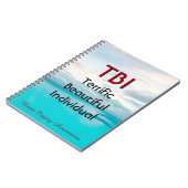 TBIの素晴らしい美しい個人 ノートブック (左側)