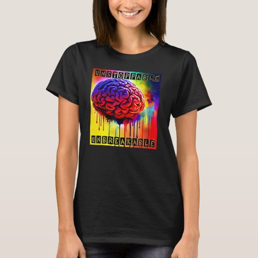 TBI強い外傷性脳損傷1 Tシャツ (正面)