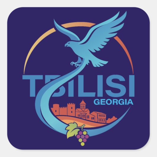 Tbilisi Georgia Eastern Europe スクエアシール (正面)