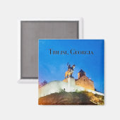 Tbilisi, Georgia Magnet – King Vakhtang Gorgasali  マグネット (正面/裏面)