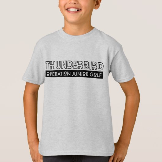 TBIRD - 草刈り機 - キッズ Tシャツ (正面)