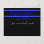 TBLの宴会のコレクション1は日付の招待状を覚えています インビテーションポストカード (正面)