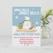 TBO-ジングルベルの白くまのパーティーの招待 招待状 (スタンド正面)