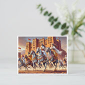 TBOULRIDAモ伝統的ロッコエクストリアン シーズンポストカード (スタンド正面)