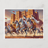 TBOULRIDAモ伝統的ロッコエクストリアン シーズンポストカード (正面)