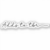 TBRに追加 シール (正面)