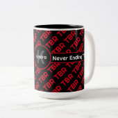 TBRをモノグラムの終了しない ツートーンマグカップ (正面右)