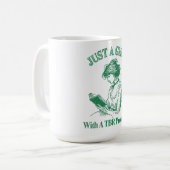 TBR問題を持つ女の子のみ – Book Lover コーヒーマグカップ (正面左)