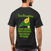 TCはTシャツをぶつけます Tシャツ (裏面)