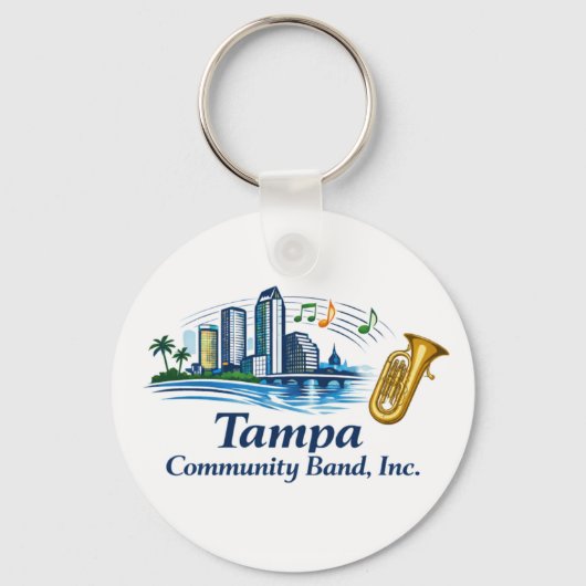TCB Baritone/Euphonium/Tuba Logo Keychain キーホルダー (正面)