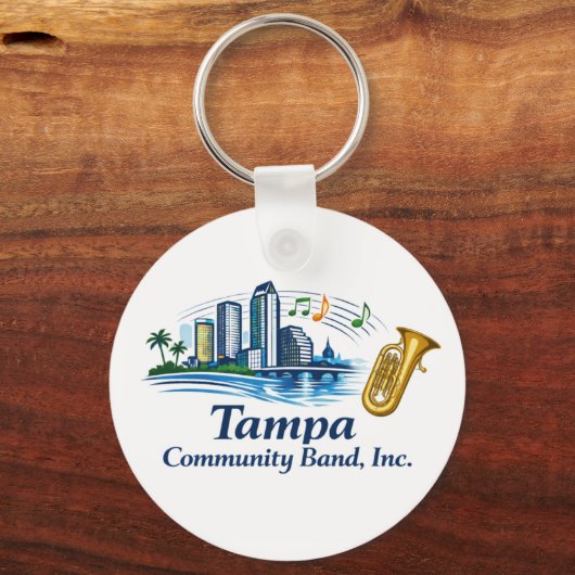 TCB Baritone/Euphonium/Tuba Logo Keychain キーホルダー (正面)