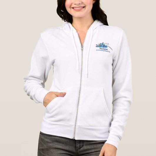 TCB Flute Logo Women's Zip Up Hoodie パーカ (正面)