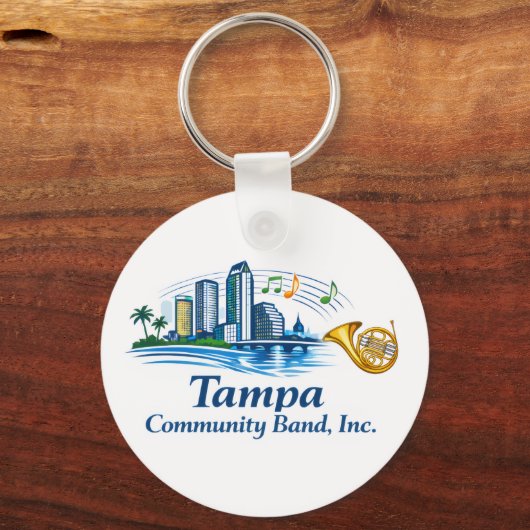 TCB French Horn Logo Keychain キーホルダー (裏面)