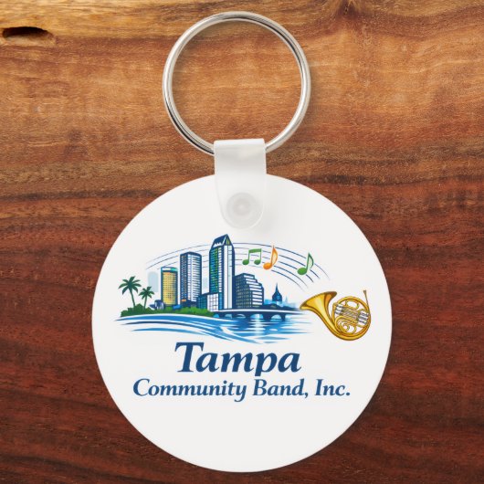 TCB French Horn Logo Keychain キーホルダー (正面)