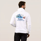 TCB Percussion Logo Men's Zip-Up Hoodie パーカ (裏面フル)