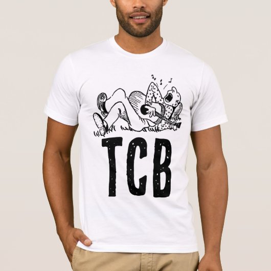 TCB TAKING CARE OF BUSINESS MEN'S  FUNNY Tシャツ (正面)