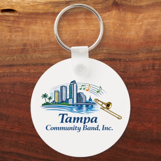 TCB Trombone Logo Keychain キーホルダー (正面)