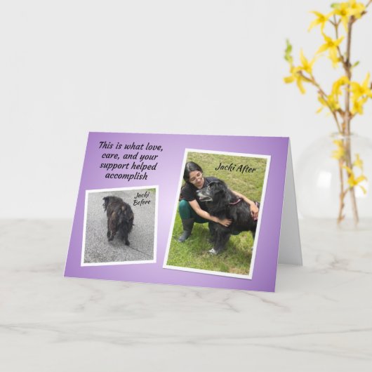 TCHS Jacki Thank You カード (黄色い花)