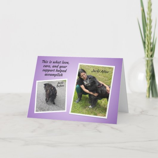 TCHS Jacki Thank You カード (正面)