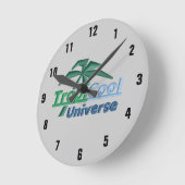 TCUロゴ時計 ラウンド壁時計 (傾斜)