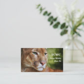 TCWC -ロゴのオオヤマネコ|Volunteerの名刺 名刺 (スタンド正面)