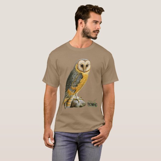 TCWC -ロゴのメンフクロウのヴィンテージ Tシャツ (正面フル)