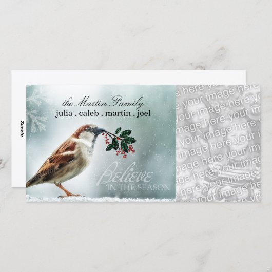 TCWC -休日のSnowyのイエスズメ シーズンカード (正面/裏面)