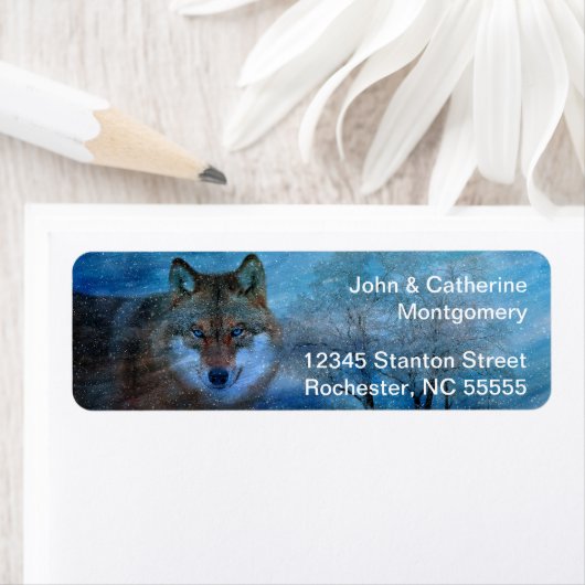 TCWC - Blue Wolfクリスマス ラベル (インサイチュ)