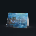 TCWC - Blue Wolf Christmas シーズンカード<br><div class="desc">Beautiful wolf digital composition with winter trees and blue swirls with falling snow to represent winter. Perfect Christmas Cards for the wildlife lover. This artwork was created and donated to Tri County Wildlife Care by Doreen Erhardt©2013. Thanks goes to Martin Mecnarowski, Larisa Koshkina and Shadow House Creations for contributing elements...</div>