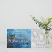 TCWC - Blue Wolf Woodland Spirit of Christmas シーズンカード (スタンド正面)