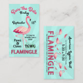 TCWC Flamingle Save the Date 2020(TCWCフラミングルの保存202 名刺 (正面/裏面)