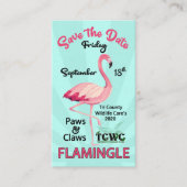 TCWC Flamingle Save the Date 2020(TCWCフラミングルの保存202 名刺 (正面)