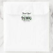TCWC - Logo Green Thank You Stickers ラウンドシール (バッグ)