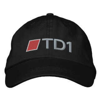 TD1アジャスタブルハット 刺繍入りキャップ