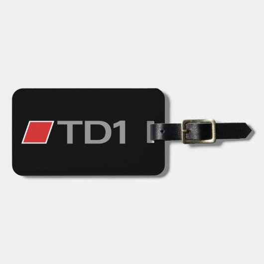 TD1荷物のラベル ラゲッジタグ (正面横)