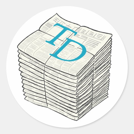 TD Stack Sticker ラウンドシール (正面)