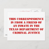 TDCJの友人 ポストカード (正面/裏面)