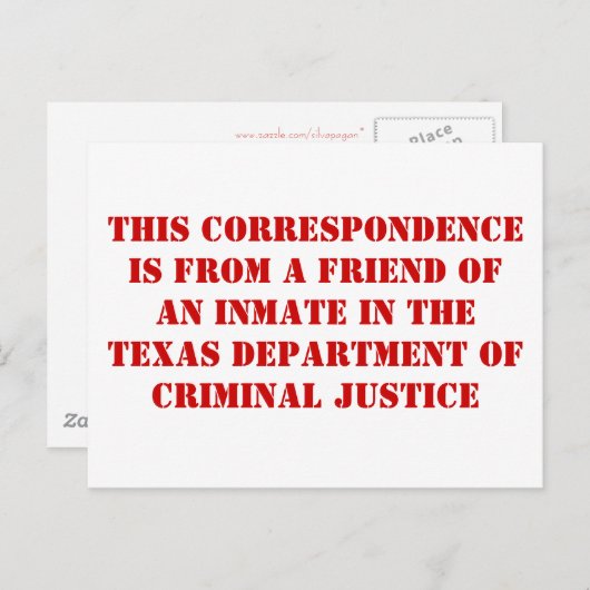 TDCJの友人 ポストカード (正面/裏面)