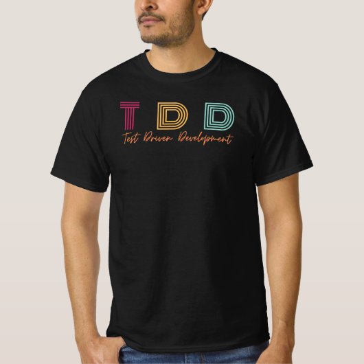 TDD – テスト駆動型の開発 Tシャツ (正面)